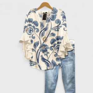 Trendy Floral Blouse